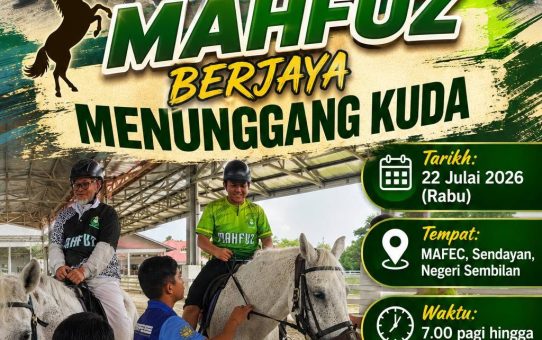 MAHFUZ Berjaya Menunggang Kuda